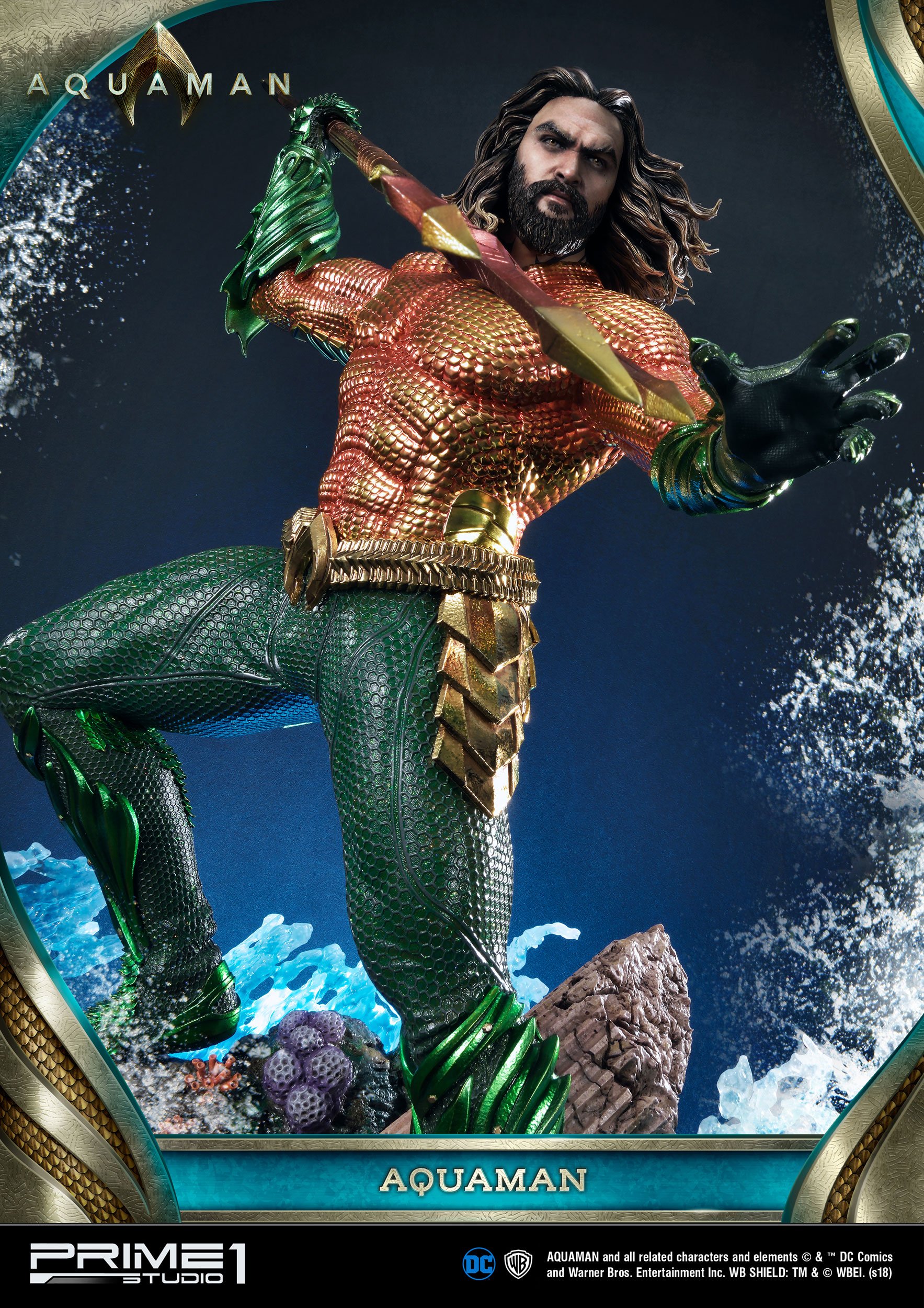 Aquaman Statue Aquaman 88 cm Cartoon Doll Toys