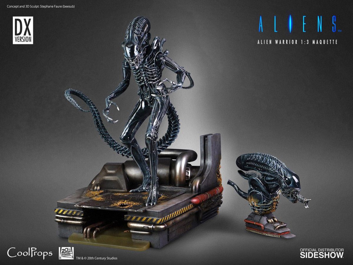 Alien Statue 1 3 Alien Warrior Deluxe 74 Cm Figure Model Toys