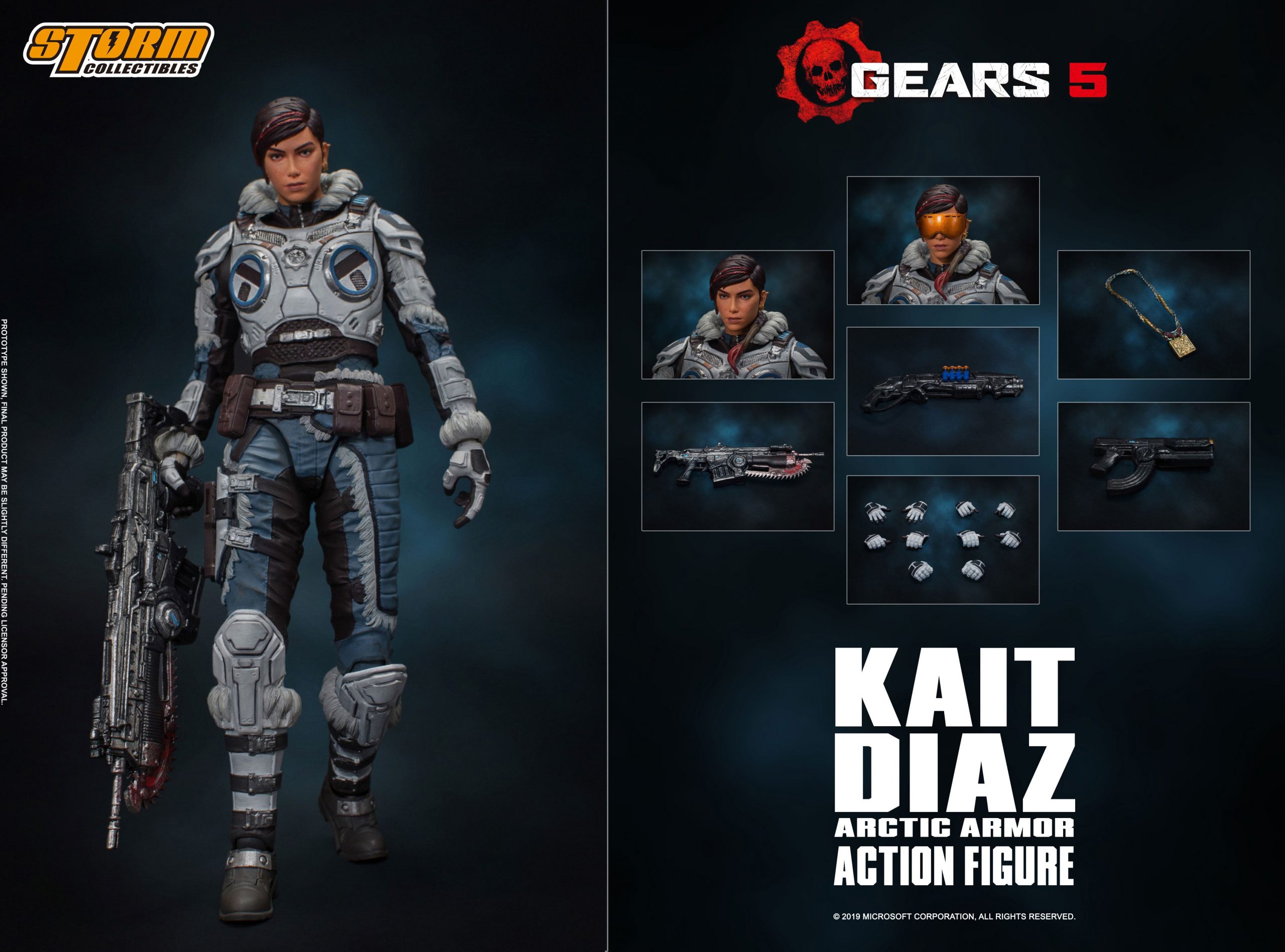 Gears Of War 5 Action Figure 1 12 Kait Diaz Arctic Armor 18 Cm Cartoon Doll Toys