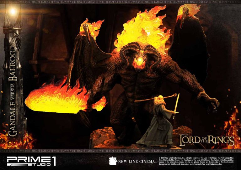 lord of the rings balrog statue