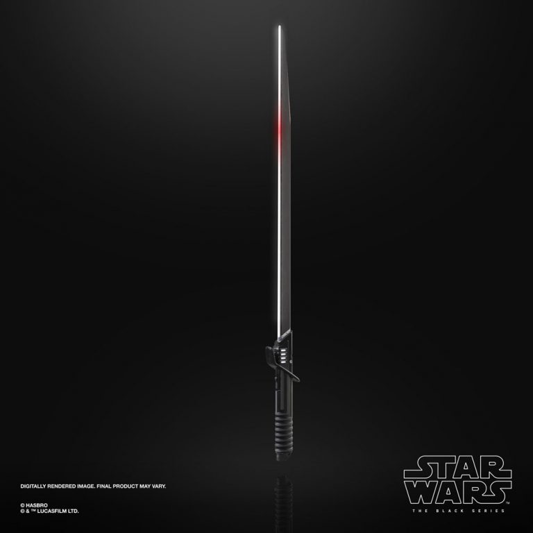 the mandalorian darksaber force fx elite advanced leds the black series lightsaber